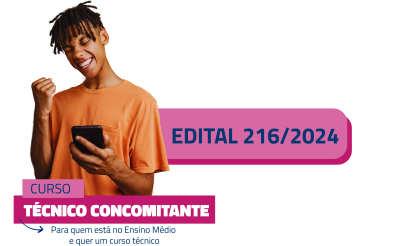 Botões EDITAL Vestibular concomitante