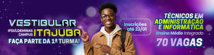 Inscrições abertas para estudar no Campus Itajubá