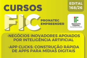 EDITAL 168.2026 PRONATEC