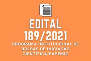 Programa Institucional de Bolsas de Iniciação Científica.FAPEMIG.NOVO Banner Portal 300x200