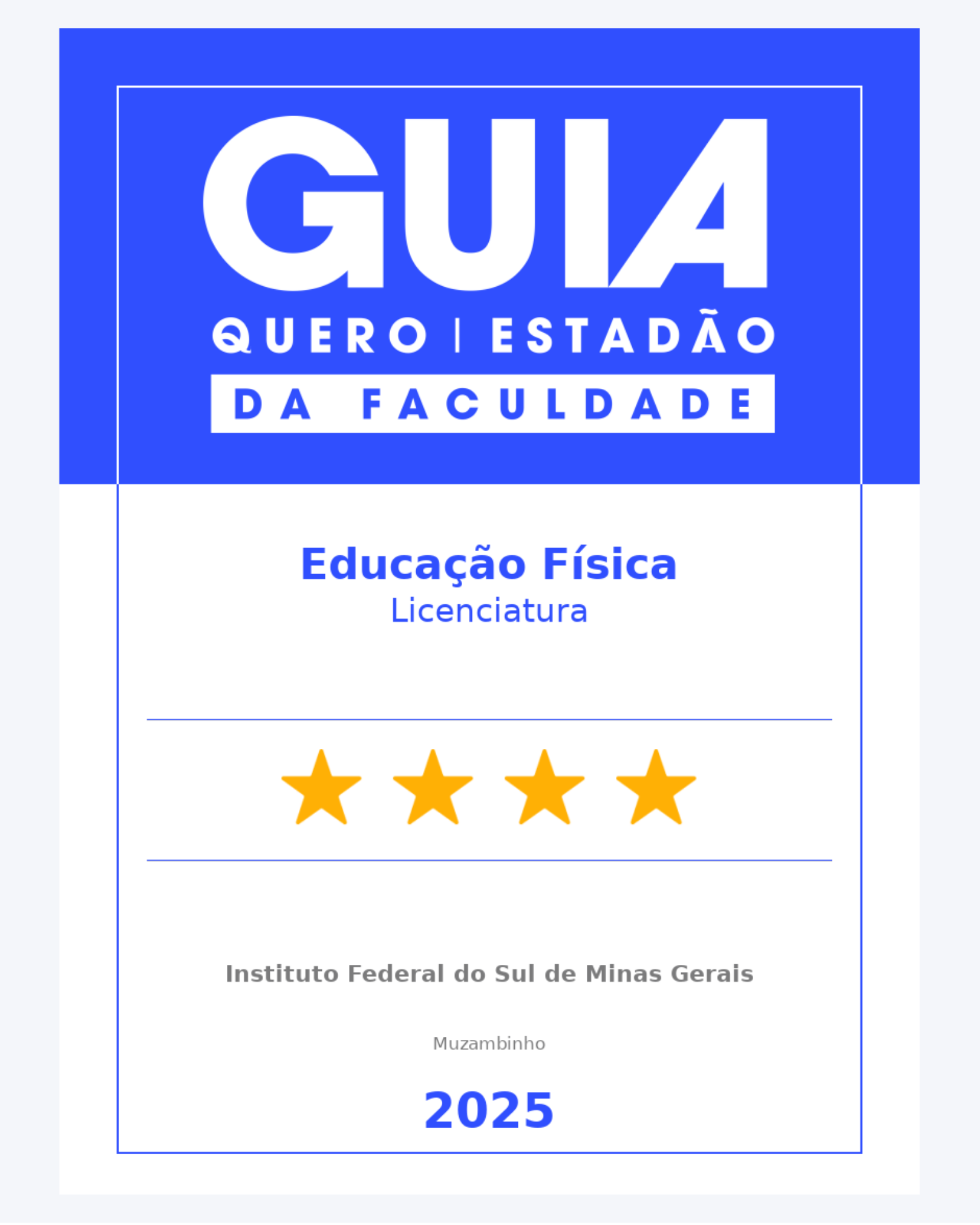 Muzambinho Educação Física Licenciatura