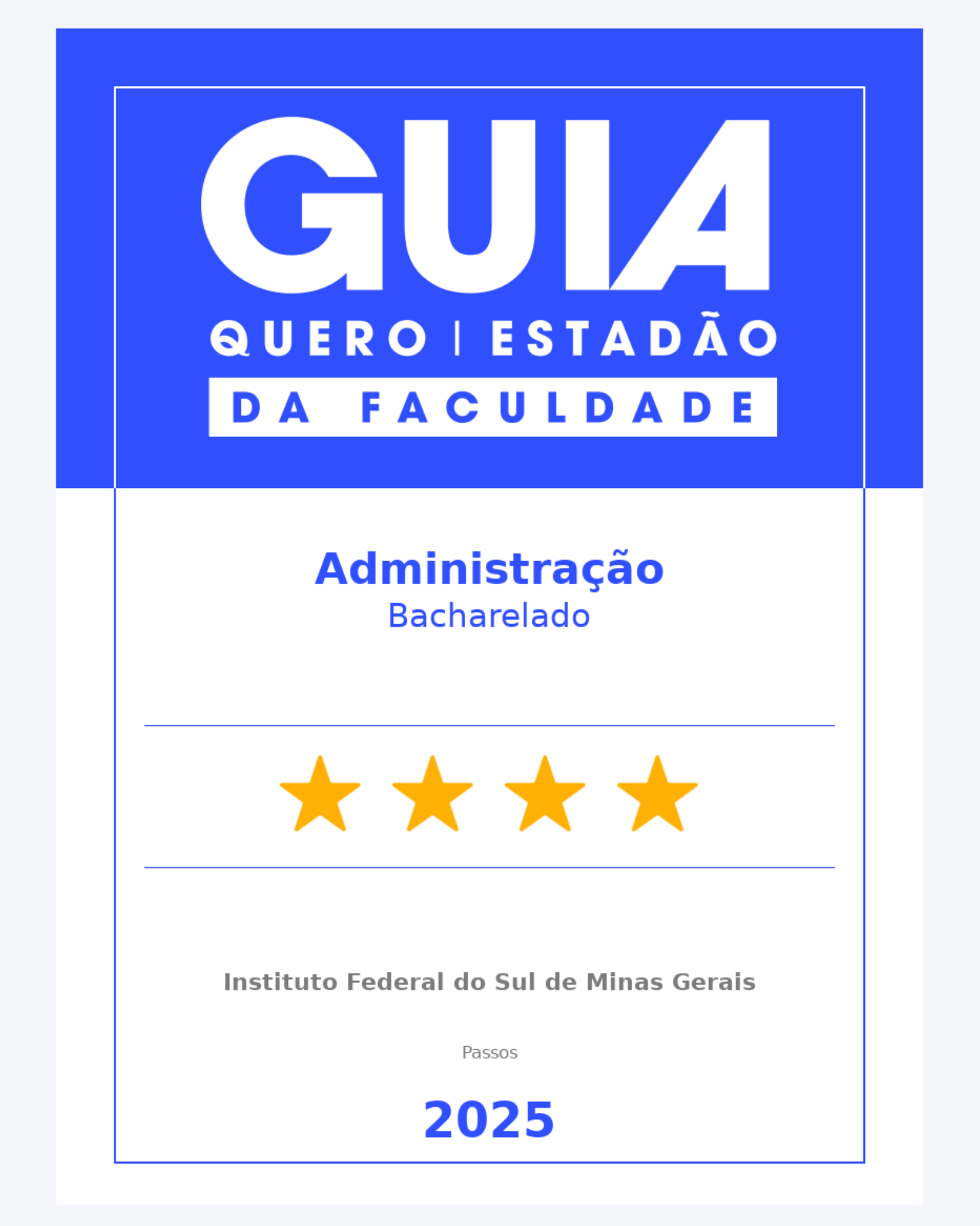Passos Administração