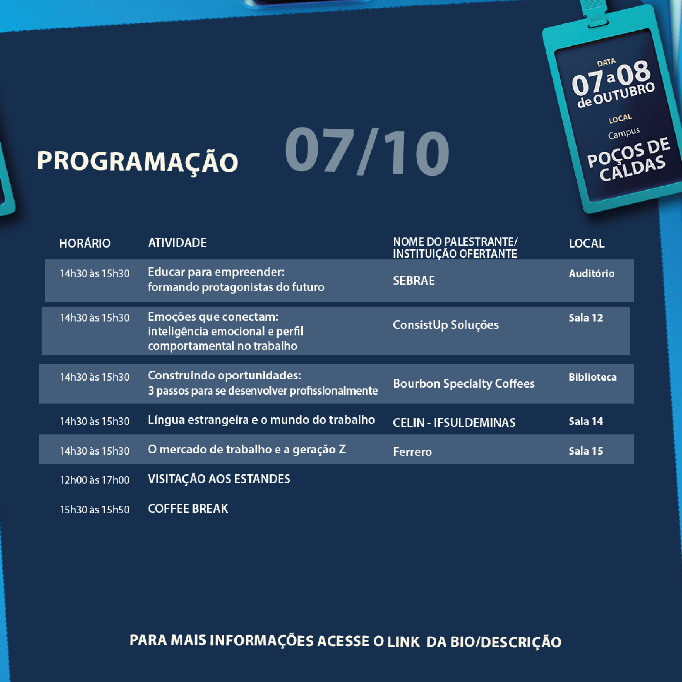 Programação Feira de Estágios 2025 03