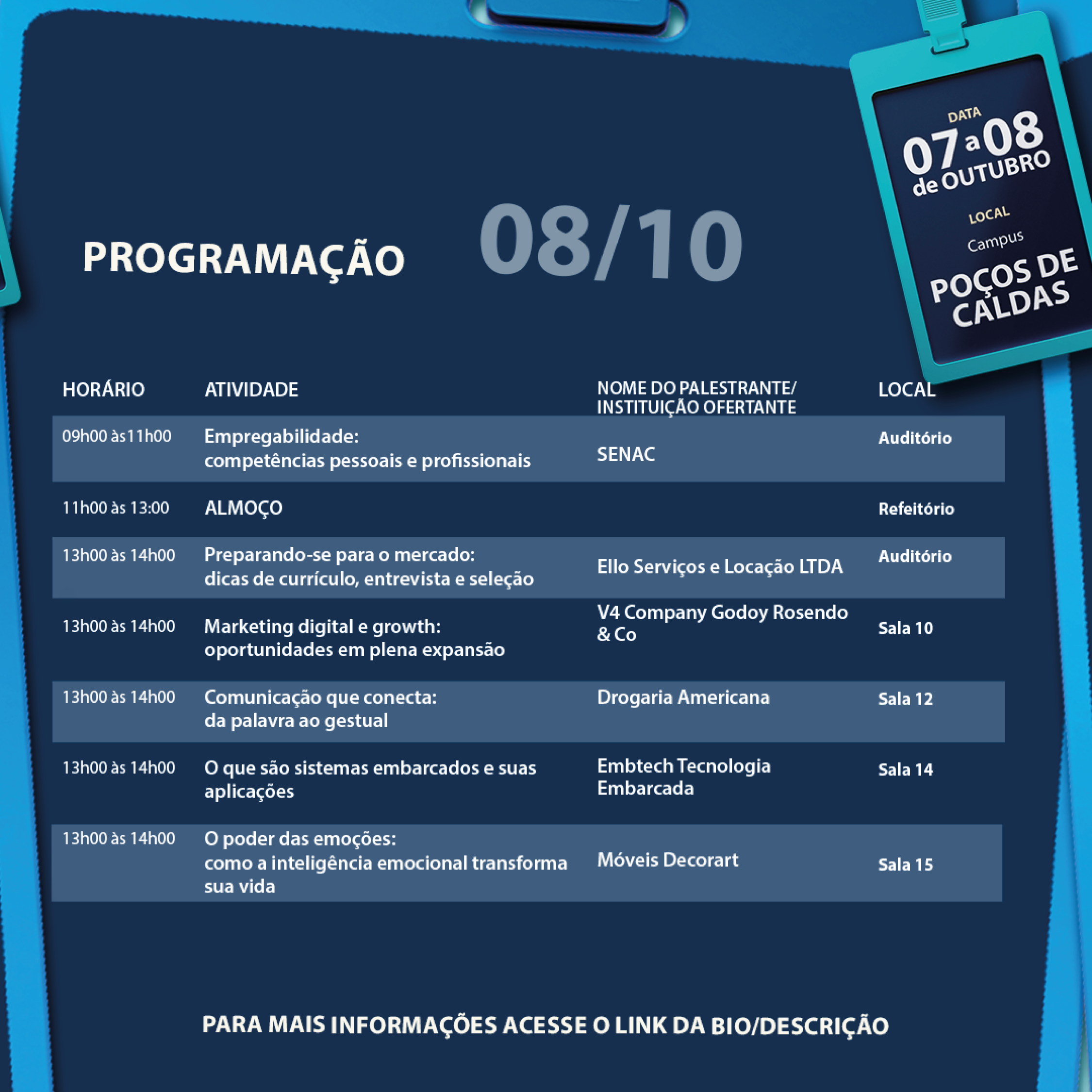 Programação Feira de Estágios 2025 04