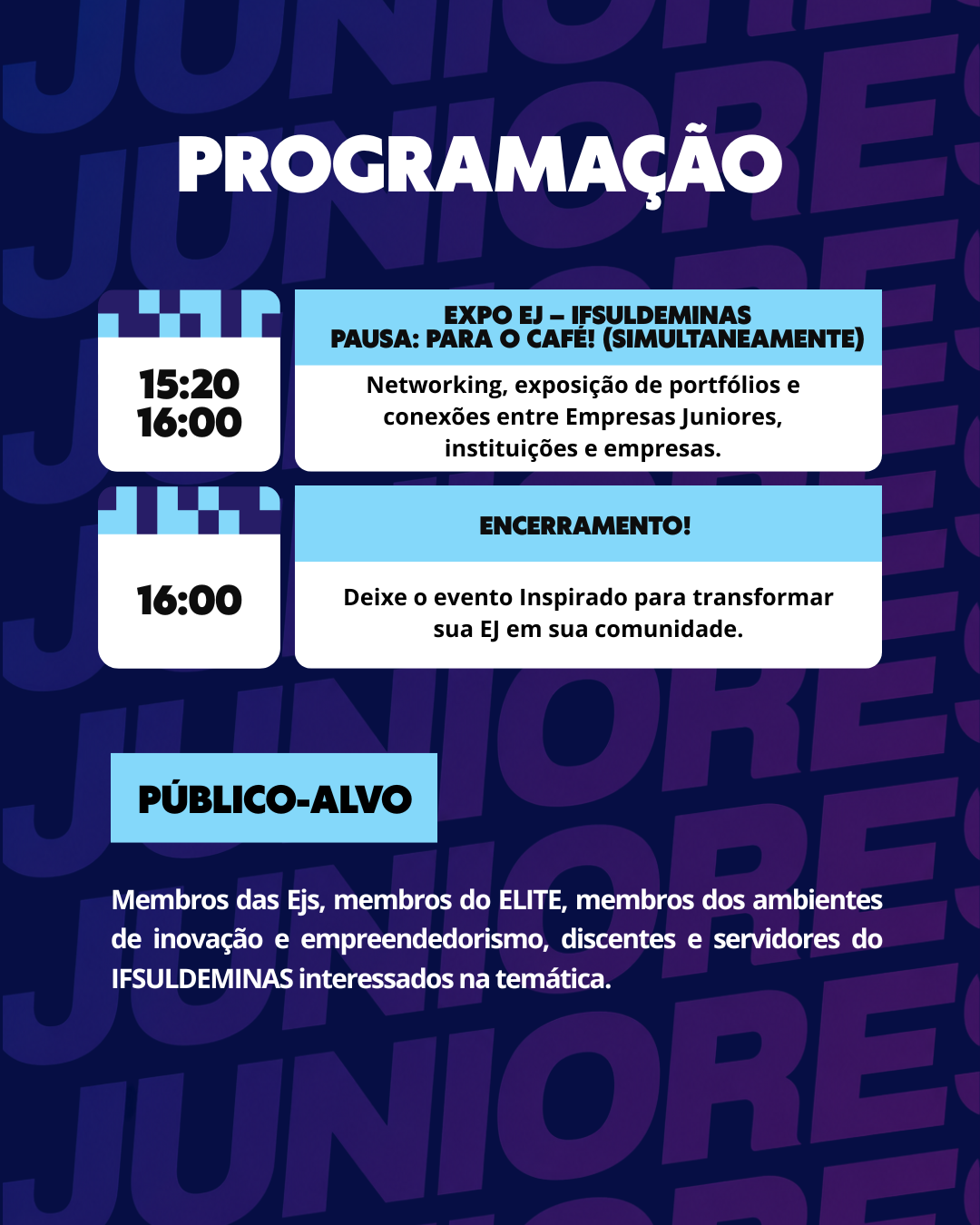 PROGRAMAÇÃO 7 Encontro das EJ Carrossel 3